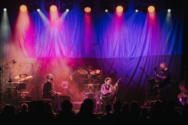 April 27, 2022, Wroclaw, Wroclaw, Poland: We ll beat them with music is the slogan of the FreeUkraine tour, in which two Ukrainian-Polish bands Troye Zillia and Dagadana take part. The concerts took place on April 26, 2022 in Wroclaw club A2 in the photo: Troye Zillia Wroclaw Poland - ZUMAz123 20220427_zip_z123_015 Copyright: xKrzysztofxZatyckix