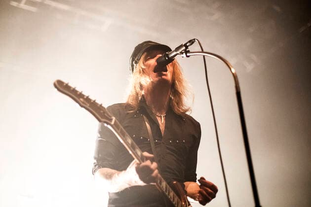 The Hellacopters live in Oslo, Norway Oslo, Norway. 27th, April 2022. The Swedish hard rock band The Hellacopters performs a live concert at Sentrum Scene in oslo. Here vocalist and guitarist Nicke Andersson is seen live on stage. Oslo Norway Rockefeller  Copyright: xGonzalesxPhoto TerjexDokkenx