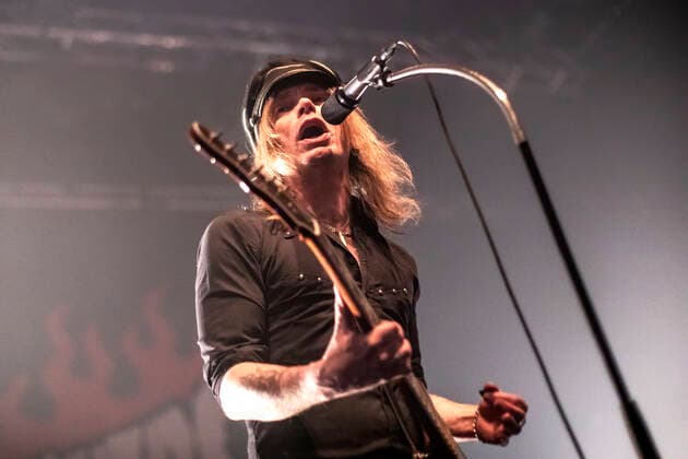 The Hellacopters live in Oslo, Norway Oslo, Norway. 27th, April 2022. The Swedish hard rock band The Hellacopters performs a live concert at Sentrum Scene in oslo. Here vocalist and guitarist Nicke Andersson is seen live on stage. Oslo Norway Rockefeller  Copyright: xGonzalesxPhoto TerjexDokkenx