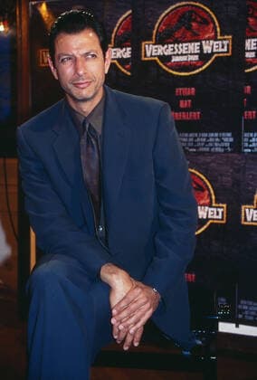 Jeff Goldblum, amerikanischer Schauspieler, bei der Deutschlandpremiere vom Spielfilm Vergessene Welt: Jurassic Park , Deutschland 1997. Copyright: HartwigxValdmanis Nur redaktionelle Nutzng. Editorial usage only. UnitedArchivesVAL_720000606