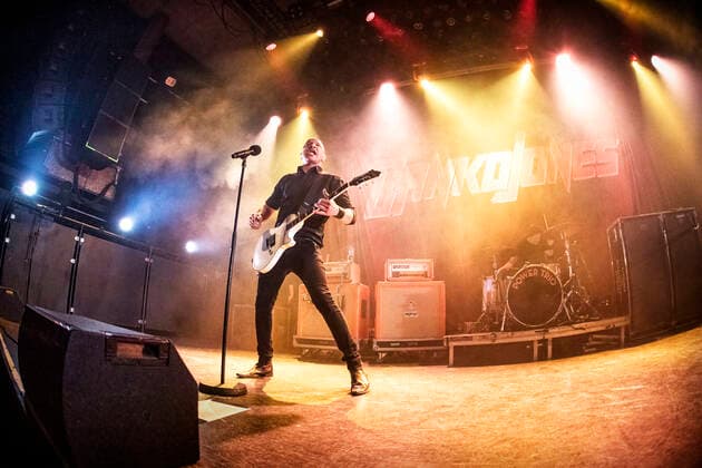 Danko Jones live in Oslo, Norway Oslo, Norway. 28th, April 2022. The Canadian rock band Danko Jones performs a live concert at Rockefeller in Oslo. Here vocalist and guitarist Danko Jones is seen live on stage. Oslo Norway Rockefeller  Copyright: xGonzalesxPhoto TerjexDokkenx