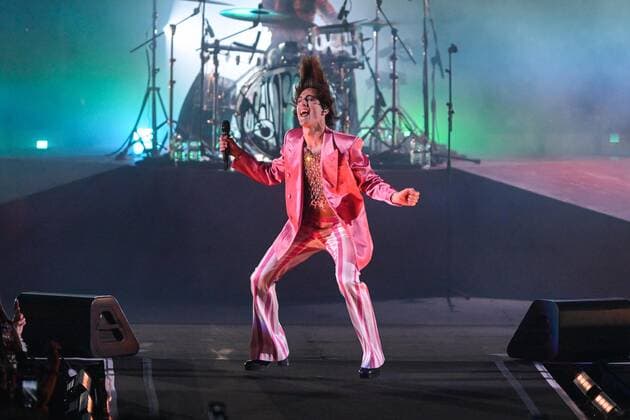 Photo IPP LiveMedia Tiziano Ballabio Verona 28 04 2022 concert of the musical group Maneskin In the photo the singer Damiano David Italy Photo Press World Copyright 2022 Maneskin live at Arena di V  0