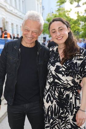 Amadeus Austrian Music Award 2022 Vienna, Volkstheater, 29 04 2022 Boris BUKOWSKI with wife