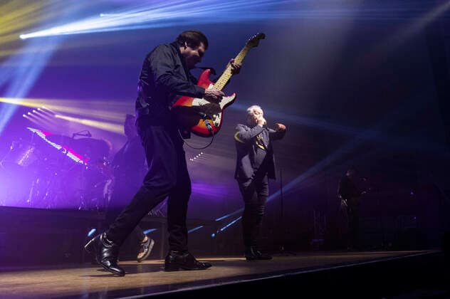 Charlie Burchill and Jim Kerr of Simple Minds live at a concert of the Celebrating 40 Years of Hits Tour at Thüringenhalle Erfurt, 29 04 2022 Foto:xM.xKremerx xFuturexImage