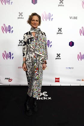 Princess Delphine of Belgium pictured on the red carpet at the arrival for the 14th edition of the MIA s (Music Industry Award) award show, in Brussels, Saturday 30 April 2022. The MIA awards are handed out by the VRT and VI.BE.  JAMESxARTHURxGEKIERE 34341606