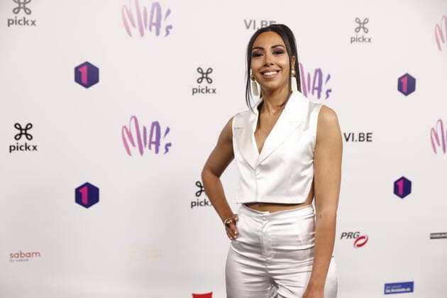 Danira Boukhriss pictured on the red carpet at the arrival for the 14th edition of the MIA s (Music Industry Award) award show, in Brussels, Saturday 30 April 2022. The MIA awards are handed out by the VRT and VI.BE.  JAMESxARTHURxGEKIERE 34341997