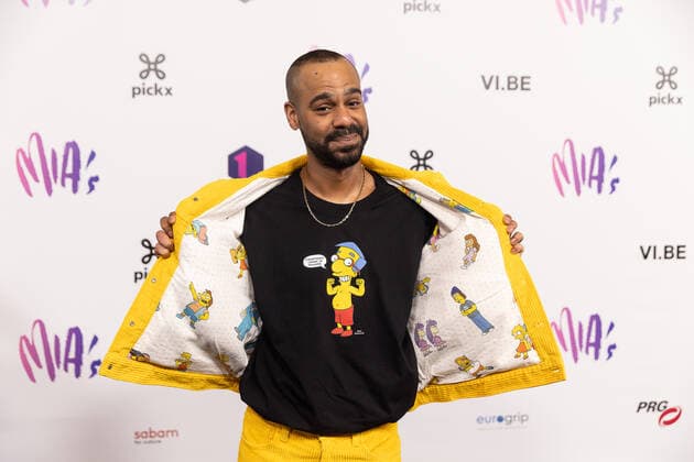 actor Yemi Oduwale pictured on the red carpet at the arrival for the 14th edition of the MIA s (Music Industry Award) award show, in Brussels, Saturday 30 April 2022. The MIA awards are handed out by the VRT and VI.BE.  JAMESxARTHURxGEKIERE 34345777