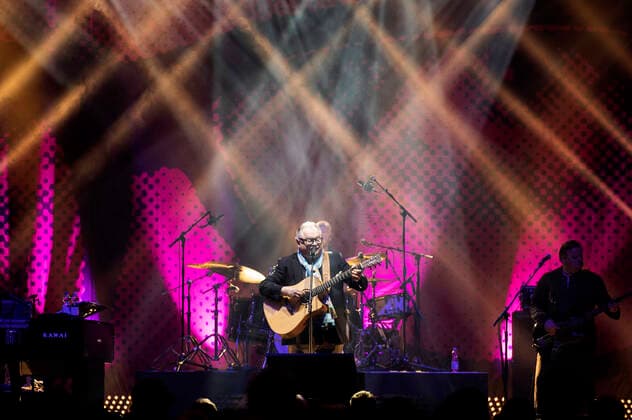 Heinz Rudolf Kunze with band live at a concert of his Der Wahrheit die Ehre Tour at Thüringenhalle Erfurt, 30 04 2022 Foto:xM.xKremerx xFuturexImage