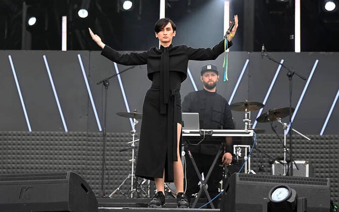 May 1, 2022, Rome, Italy: Ukrainian band Go_A performs on stage during the traditional May Day concert at San Giovanni Square in Rome, Italy, 01 May 2022. ANSA RICCARDO ANTIMIANI Rome Italy  - ZUMAa110 20220501_zaf_a110_025 Copyright: xRiccardoxAntimianix