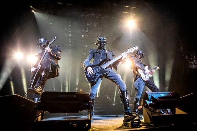 Ghost live in Oslo, Norway Oslo, Norway. 30th, April 2022. The Swedish rock band Ghost performs a live concert at Oslo Spektrum in Oslo. Here three Nameless Ghouls are seen live on stage. Oslo Norway Oslo Spektrum  Copyright: xGonzalesxPhoto TerjexDokkenx