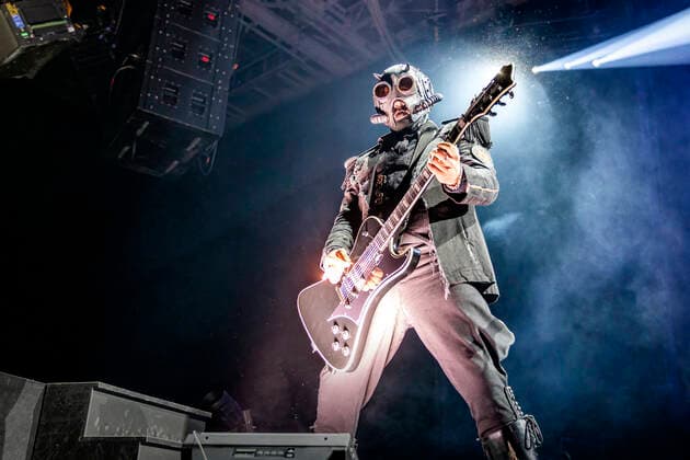 Ghost live in Oslo, Norway Oslo, Norway. 30th, April 2022. The Swedish rock band Ghost performs a live concert at Oslo Spektrum in Oslo. Here a band member, a Nameless Ghouls, is seen live on stage. Oslo Norway Oslo Spektrum  Copyright: xGonzalesxPhoto TerjexDokkenx