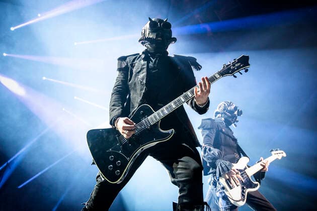 Ghost live in Oslo, Norway Oslo, Norway. 30th, April 2022. The Swedish rock band Ghost performs a live concert at Oslo Spektrum in Oslo. Here a band member, a Nameless Ghouls, is seen live on stage. Oslo Norway Oslo Spektrum  Copyright: xGonzalesxPhoto TerjexDokkenx