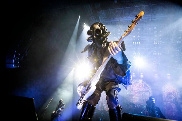 Ghost live in Oslo, Norway Oslo, Norway. 30th, April 2022. The Swedish rock band Ghost performs a live concert at Oslo Spektrum in Oslo. Here a band member, a Nameless Ghouls, is seen live on stage. Oslo Norway Oslo Spektrum  Copyright: xGonzalesxPhoto TerjexDokkenx