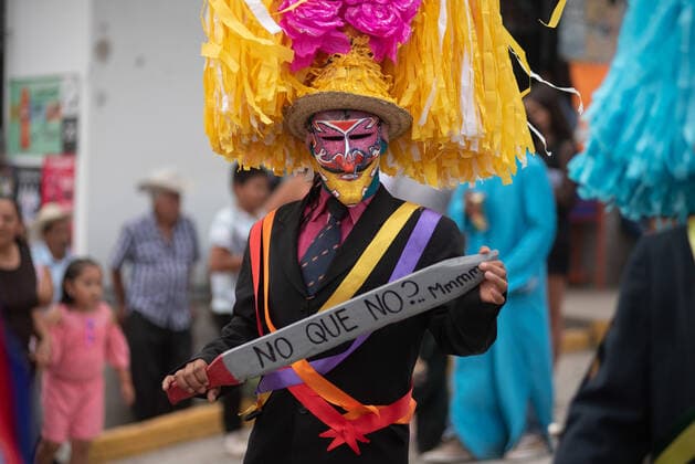May 1, 2022: Portrait of a bonetero, the main character of the Afro-Mestizo Carnival in the town of Tuzamapan, Veracruz. - ZUMAqp1_ 20220501_zip_qp1_017 Copyright: xHectorxAdolfoxQuintanarxPerezx