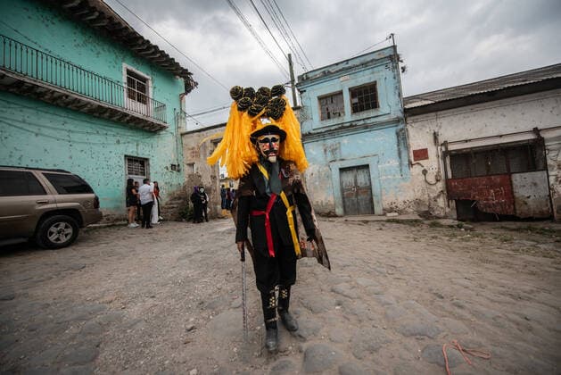 May 1, 2022: Portrait of a bonetero, the main character of the Afro-Mestizo Carnival in the town of Tuzamapan, Veracruz. - ZUMAqp1_ 20220501_zip_qp1_013 Copyright: xHectorxAdolfoxQuintanarxPerezx