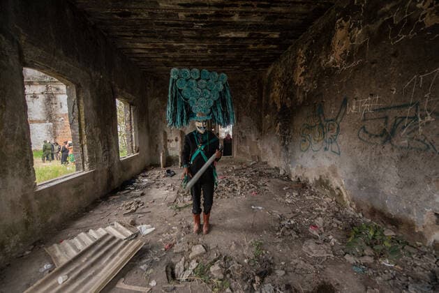 May 1, 2022: Portrait of a bonetero, the main character of the Afro-Mestizo Carnival in the town of Tuzamapan, Veracruz. - ZUMAqp1_ 20220501_zip_qp1_021 Copyright: xHectorxAdolfoxQuintanarxPerezx