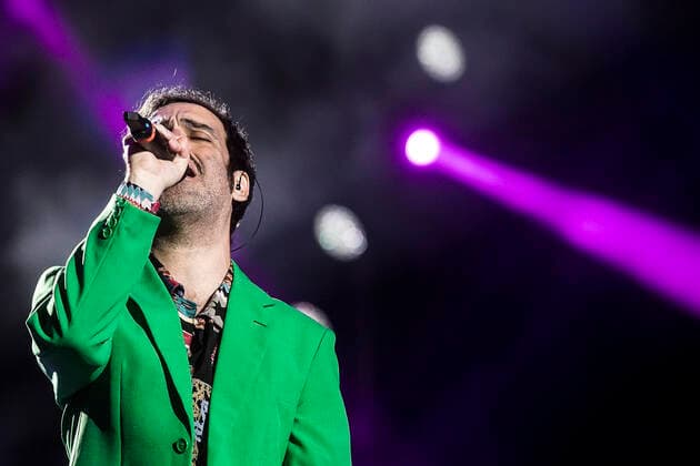 May 2, 2022, Roma, Italia: Italian singer Colapesce performs on stage during the traditional May Day Concert at San Giovanni Square in Rome, Italy, 01 May 2022. ANSA ANGELO CARCONI Roma Italia  - ZUMAa110 20220502_zaf_a110_001 Copyright: xAngeloxCarconix
