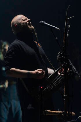 Wardruna Bergen, Norway. 01st, May 2022. The Nordic musical project Wardruna performs a live concet at Grieghallen in Bergen. Here founder, singer and composer Einar Selvik is seen during the show. Bergen Norway  Copyright: xGonzalesxPhoto JarlexH.xMoex