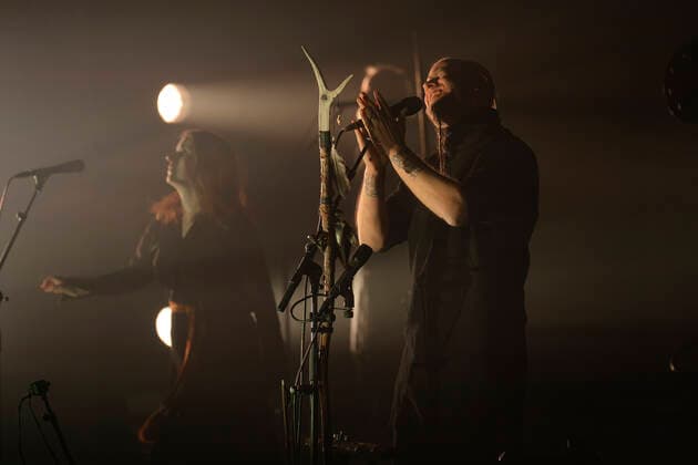 Wardruna Bergen, Norway. 01st, May 2022. The Nordic musical project Wardruna performs a live concet at Grieghallen in Bergen. Here founder, singer and composer Einar Selvik is seen during the show. Bergen Norway  Copyright: xGonzalesxPhoto JarlexH.xMoex