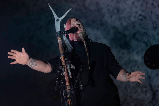 Wardruna Bergen, Norway. 01st, May 2022. The Nordic musical project Wardruna performs a live concet at Grieghallen in Bergen. Here founder, singer and composer Einar Selvik is seen during the show. Bergen Norway  Copyright: xGonzalesxPhoto JarlexH.xMoex