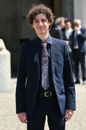 May 2, 2022, ROME: Italian actor Filippo Scotti leaves after the presentation of the David di Donatello Award 2022 at the Quirinale Palace in Rome, Italy, 02 May 2022. The David di Donatello award is a film prize presented annually to honor the best of Italian and foreign motion picture productions.ANSA ETTORE FERRARI ROME - ZUMAa110 20220502_zaf_a110_042 Copyright: xEttorexFerrarix