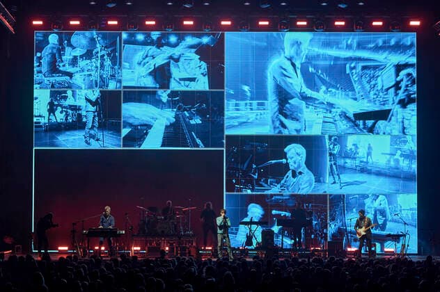 Magne Furuholmen, Morten Harket and Pal Waaktaar Savoy from a ha live at the opening of the Hunting High and Low Tour Germany at ZAG Arena Hannover, 02 05 2022 Foto:xU.xStammx xFuturexImage