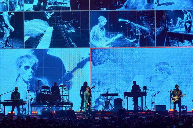 Magne Furuholmen, Morten Harket and Pal Waaktaar Savoy from a ha live at the opening of the Hunting High and Low Tour Germany at ZAG Arena Hannover, 02 05 2022 Foto:xU.xStammx xFuturexImage