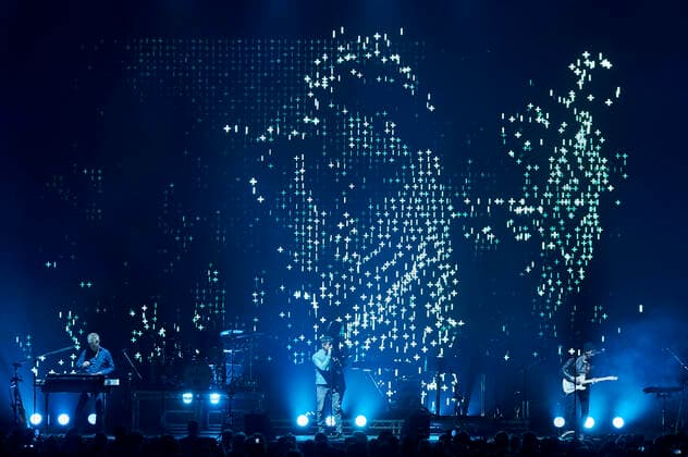 Magne Furuholmen, Morten Harket and Pal Waaktaar Savoy from a ha live at the opening of the Hunting High and Low Tour Germany at ZAG Arena Hannover, 02 05 2022 Foto:xU.xStammx xFuturexImage