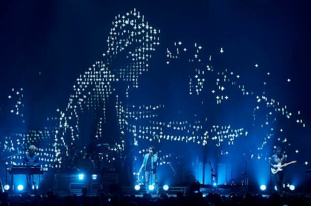 Magne Furuholmen, Morten Harket and Pal Waaktaar Savoy from a ha live at the opening of the Hunting High and Low Tour Germany at ZAG Arena Hannover, 02 05 2022 Foto:xU.xStammx xFuturexImage
