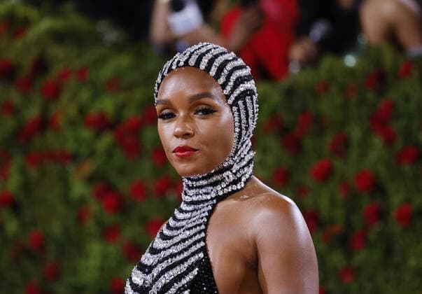 Janelle Monae arrives on the red carpet for The Met Gala at The Metropolitan Museum of Art celebrating the Costume Institute opening of In America: An Anthology of Fashion in New York City on Monday, May 2, 2022.  NYP20220502249A JOHNxANGELILLO
