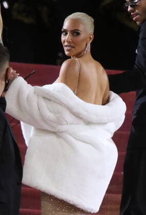 NEW YORK, NEW YORK - MAY 02: KIm Kardashian at The 2022 Met Gala Celebrating In America: An Anthology of Fashion at The Metropolitan Museum of Art on May 02, 2022 in New York City. Copyright: xRWx