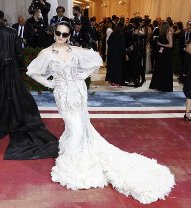Rosal a arrives on the red carpet for The Met Gala at The Metropolitan Museum of Art celebrating the Costume Institute opening of In America: An Anthology of Fashion in New York City on Monday, May 2, 2022.  NYP20220502231 JOHNxANGELILLO