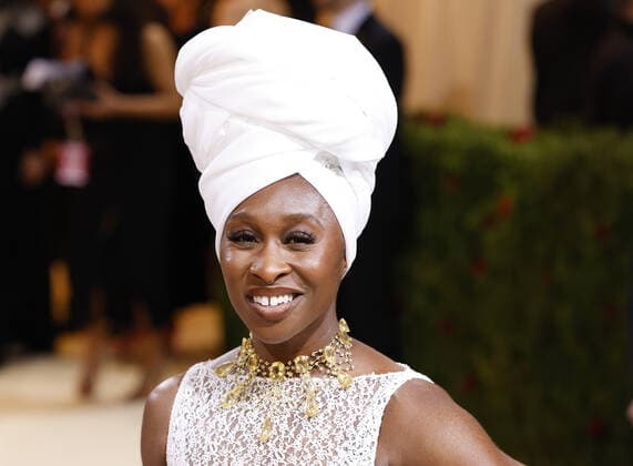 Cynthia Erivo arrives on the red carpet for The Met Gala at The Metropolitan Museum of Art celebrating the Costume Institute opening of In America: An Anthology of Fashion in New York City on Monday, May 2, 2022.  NYP202205022331 JOHNxANGELILLO