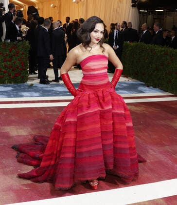 Avani Gregg arrives on the red carpet for The Met Gala at The Metropolitan Museum of Art celebrating the Costume Institute opening of In America: An Anthology of Fashion in New York City on Monday, May 2, 2022.  NYP20220502215 JOHNxANGELILLO