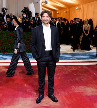 Bradley Cooper arrives on the red carpet for The Met Gala at The Metropolitan Museum of Art celebrating the Costume Institute opening of In America: An Anthology of Fashion in New York City on Monday, May 2, 2022.  NYP20220502567 JOHNxANGELILLO