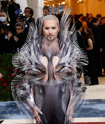 Fredrik Robertsson arrives on the red carpet for The Met Gala at The Metropolitan Museum of Art celebrating the Costume Institute opening of In America: An Anthology of Fashion in New York City on Monday, May 2, 2022.  NYP20220502569 JOHNxANGELILLO