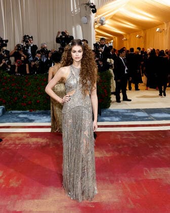 Kaia Gerber arrives on the red carpet for The Met Gala at The Metropolitan Museum of Art celebrating the Costume Institute opening of In America: An Anthology of Fashion in New York City on Monday, May 2, 2022.  NYP20220502571 JOHNxANGELILLO