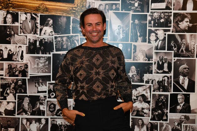 2022 APRA MUSIC AWARDS, Phil Jamieson poses for a photograph during the 2022 APRA Music Awards at Melbourne Town Hall in Melbourne, Tuesday, May 3, 2022. ( NO ARCHIVING, EDITORIAL USE ONLY, NO USE IN BOOKS WITHOUT CONSENT MELBOURNE VIC AUSTRALIA  Copyright: xJAMESxROSSx 20220503001654529103