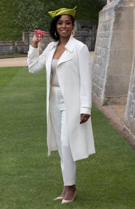 . 03 05 2022. Windsor , United Kingdom. Cricketeer Ebony-Jewel Rainford-Brent with her MBE after an Investiture at Windsor Castle.  xStephenxLockx xi-Imagesx IIM-23367-0008