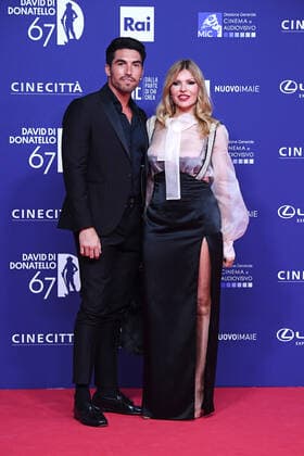 Verleihung des David di Donatello-Preises 2022 in Rom Rome, David Di Donatello 2022 In the photo: Rita Rusic with her boyfriend Cristiano Di Luzio  Copyright: xMaurizioxD Avanzox xipa-agency.nx xx