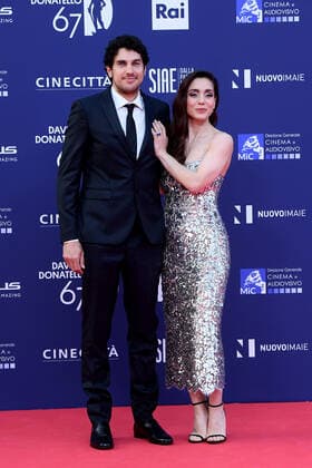 Verleihung des David di Donatello-Preises 2022 in Rom Rome, David Di Donatello 2022. In the photo Cristiana Dell Anna with her husband Emanuele Scamardella  Copyright: xMaurizioxD avanzox xipa-agency.nx xMaurizioxD avanzox