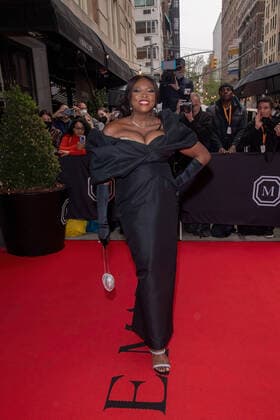 May 2, 2022, New York, United States: Melissa Chataigne departs The Mark Hotel for 2022 Met Gala in New York City. New York United States - ZUMAs197 20220502_zaa_s197_356 Copyright: xRonxAdarx