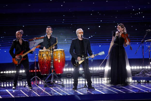 Verleihung des David di Donatello-Preises 2022 in Rom May 3, 2022, ROME, Italia: Italian singer Umberto Tozzi at Cinecitta studios perform during the 67th edition of the David di Donatello Awards, in Rome, Italy, 3 May 2022. ANSA GIUSEPPE LAMI ROME Italia - ZUMAa110 20220503_zaf_a110_012 Copyright: xGiuseppexLamix