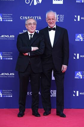 Verleihung des David di Donatello-Preises 2022 in Rom Rome, David Di Donatello 2022 In the photo: Silvio Orlando, Toni Servillo  Copyright: xMaurizioxD Avanzox xipa-agency.nx xx