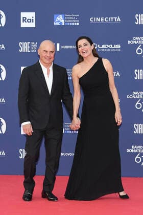 Verleihung des David di Donatello-Preises 2022 in Rom Rome, Cinecitta , David di Donatello 2022. In the photo: Luisa Ranieri, Luca Zingaretti  Copyright: xMarcoxProvvisionatox xipa-agencyx xMarcoxProvvisionatox