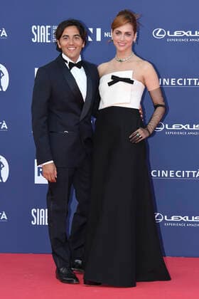 Verleihung des David di Donatello-Preises 2022 in Rom Rome, Cinecitta , David di Donatello 2022. In the photo: Miriam Leone with her husband Paolo Carullo  Copyright: xVincenzoxLandix xipa-agency.netx xVincenzoxLandix