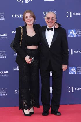 Verleihung des David di Donatello-Preises 2022 in Rom Rome, Cinecitta , David di Donatello 2022. In the photo: Giuseppe Tornatore with his daughter Marianna  Copyright: xMarcoxProvvisionatox xipa-agencyx xMarcoxProvvisionatox