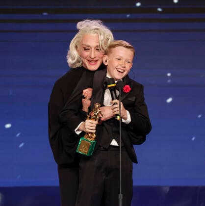 Verleihung des David di Donatello-Preises 2022 in Rom - Die Preisträger May 3, 2022, ROME, Italia: British actor Jude Hill at Cinecitta studios receives award for Best Foreign Film for Belfast during the 67th edition of the David di Donatello Awards, in Rome, Italy, 3 May 2022. ANSA GIUSEPPE LAMI ROME Italia - ZUMAa110 20220503_zaf_a110_013 Copyright: xGiuseppexLamix