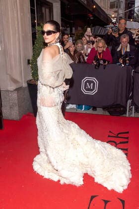 May 2, 2022, New York, United States: Rosalia wearing Givenchy departs The Mark Hotel for 2022 Met Gala in New York City. New York United States - ZUMAs197 20220502_zaa_s197_467 Copyright: xRonxAdarx