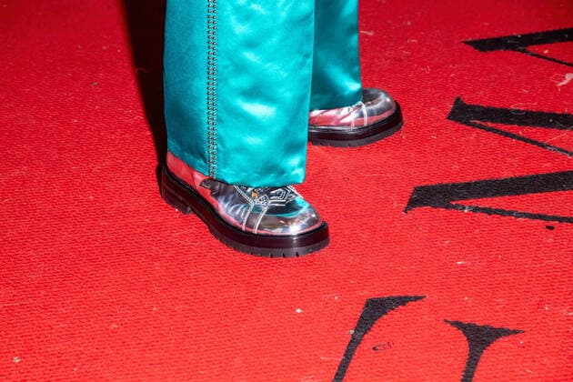 May 2, 2022, New York, United States: Lena Waithe wearing Versace departs The Mark Hotel for 2022 Met Gala in New York City. New York United States - ZUMAs197 20220502_zaa_s197_484 Copyright: xRonxAdarx